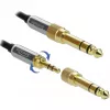 Audiokabel DeLOCK 85783 5 m 3,5 mm Schwarz Grau