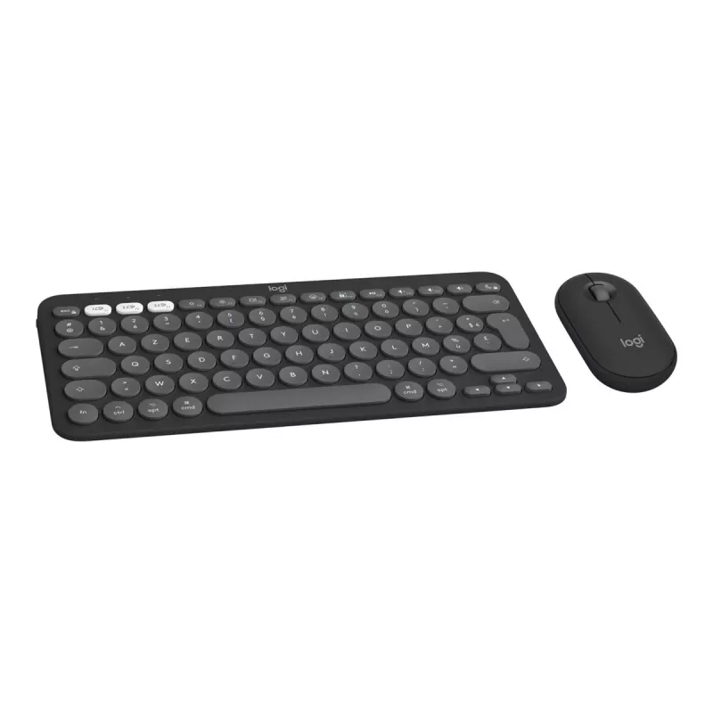 Logitech Pebble 2 Combo for Mac Wireless Tastatur Maus QWERTZ Deutsch Graphit