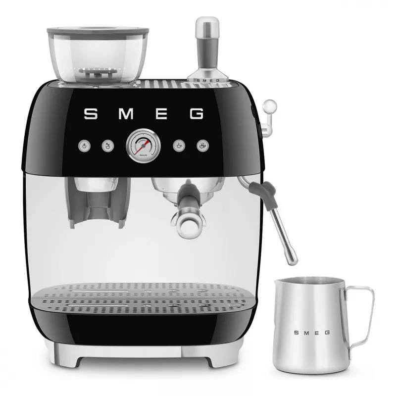 SMEG EGF03BLEU Espressomaschine. Kaffeevollautomat 50s Style. schwarz