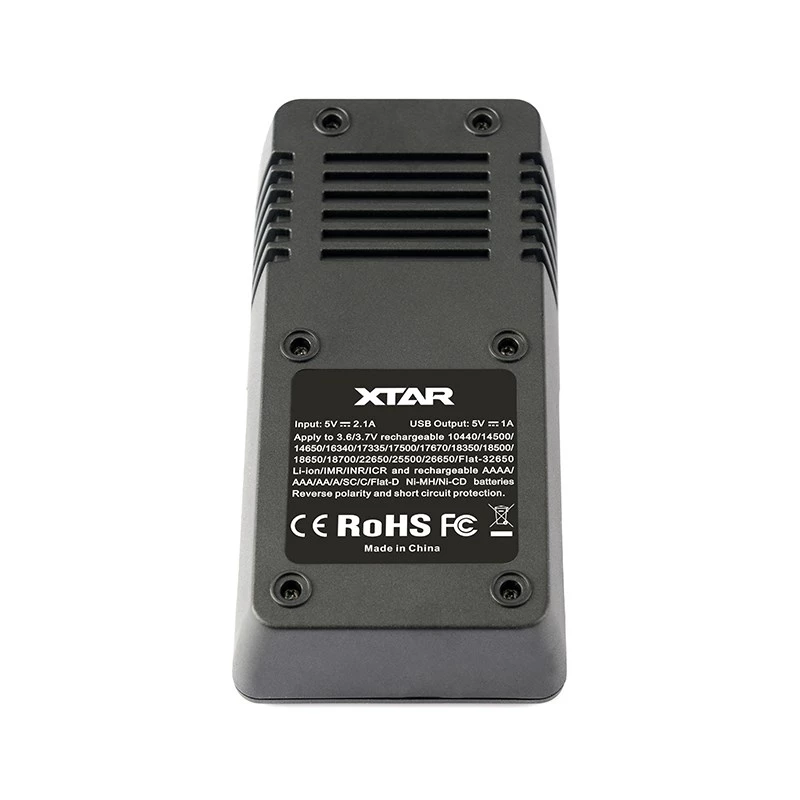 XTAR VC2 Haushaltsbatterie-USB-Ladegerät