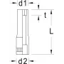 Schlagschrauber-Steckschlüssel Gedore 6192640 Tiefe 55 mm Höhe 40 mm Gewicht 54 g
