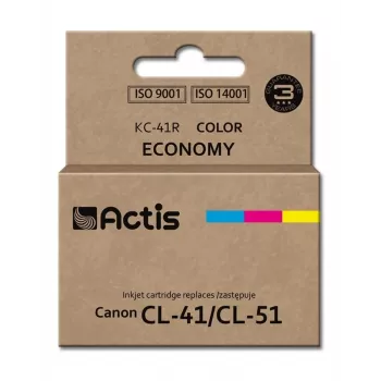 Kompatible Tintenpatrone ACTIS KC-41R — Cyan, Magenta, Gelb, farbstoffbasiert, Standardkapazität, kompatibel mit Canon CL-41/CL-51