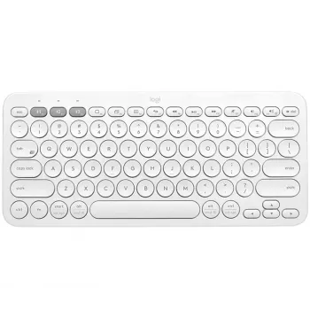 Logitech Multi-Device K380 - Tastatur - Kabellos - Bluetooth 3.0 - Deutsch - Off-White