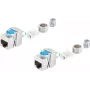 Keystone-Buchse ShiverPeaks BS08-45005-2 Cat 8.1 Metall, geschirmtes RJ45-Modul