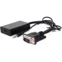 VALUE - HDMI-Adapter - HDMI / VGA / Audio - HDMI (W) auf HD-15, Stereo-Miniklinke (M) - 15 cm - Schwarz (12.99.3117)
