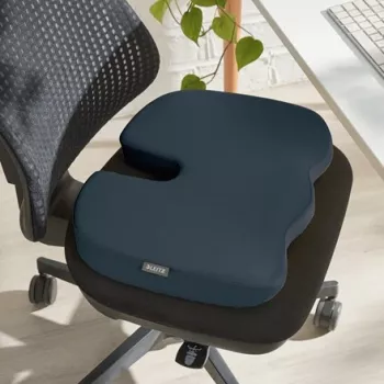 Leitz Ergo Cosy Sitzkissen, Sitzkissen, Universal, Grau, Keil, einfarbig, Reißverschluss