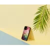 Schutzhülle iKins für Apple iPhone 12 mini – Wasserblumen-Design, schwarz