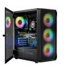 LOGIC CONCEPT Portos ARGB ATX Mid-Tower-Gehäuse, schwarz