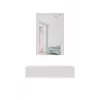 Schminktisch mit Spiegel cama meble PAFOS 80×41,6×100 cm, weiß matt, MDF-Rahmen, 1 Schublade