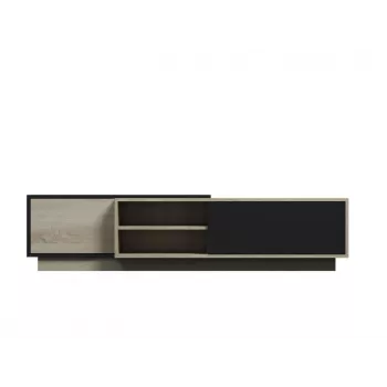 Cama TV-Schrank SIGMA1 180 Sonoma-Eiche/schwarz glänzend