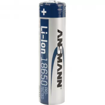ANSMANN - Akku 18650 - Li-Ion - 2600 mAh - 9,36 Wh - Silber (1307-0000)