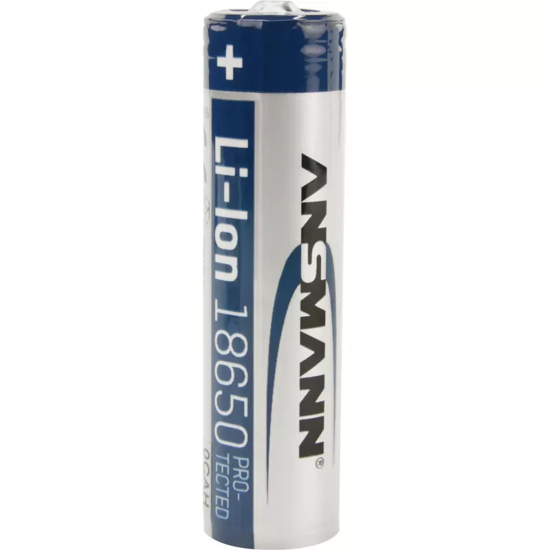 ANSMANN - Akku 18650 - Li-Ion - 2600 mAh - 9,36 Wh - Silber (1307-0000)