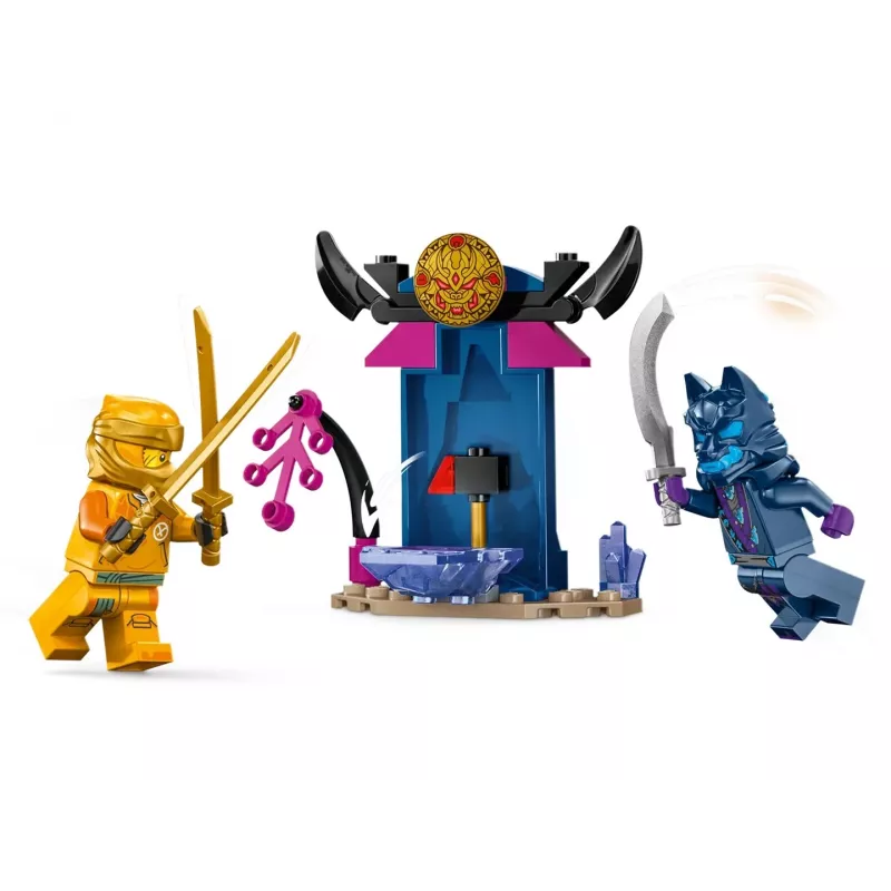 LEGO NINJAGO Arins Kampf-Mech Actionfigur Ninja-Spielzeug für Jungen und Mädchen ab 4 Jahren, Dragons Rising Set mit Arin Minifigur und Mini-Kata