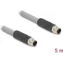 Delock M12 Kabel L-kodiert 5-polig Stecker auf PUR schleppkettentauglich 5 m (80536)