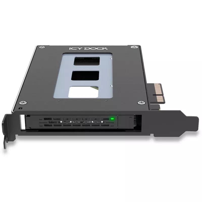 ICY Dock ToughArmor MB111VP-B - mobiles Speicher-Rack - für M.2 / M.3 SSD Mobilrack - 2,5 Zoll (6,4 cm) - NVMe - PCIe 4.0 x4 - Schwarz (MB111VP-B)