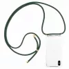 Telefon-Halskettenhülle Lookabe für iPhone X / Xs — Gold mit grünem Band