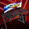 Computertisch Subsonic SA5706 Schwarz Gerade PVC 120x60 cm
