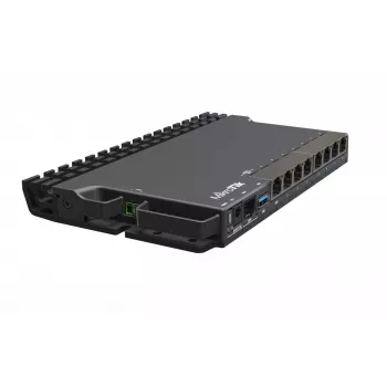 Kabelrouter MikroTik RB5009UG+S+IN — 1x RJ-45, 7x Gigabit-Kupfer, 1x SFP+, PoE, DC, 2,5GbE-Schnittstelle, schwarz