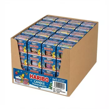 Haribo Candy Display A1805 85g (6×5) Winter Scents – Thekendisplay mit 30 Packungen