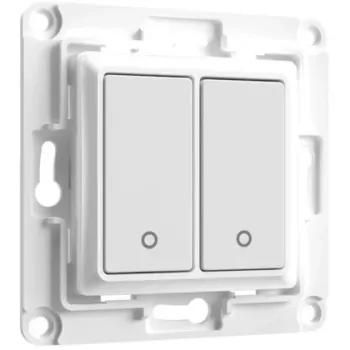 Wandschalter Shelly WS2 2-Kanal Weiß — Shelly WS2 wandmontierter 2-Kanal-WLAN-Schalter