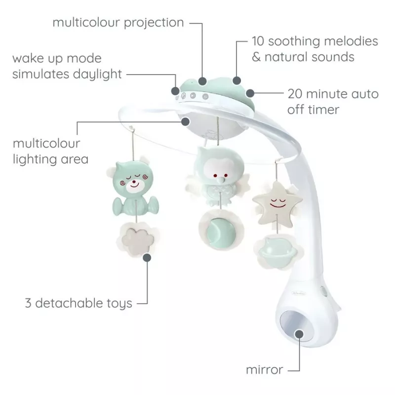 Musikspielzeug B-kids Musix Box 3in1 Grün – interaktive 3-in-1 Baby-Musikbox mit Lichtern und Tasten