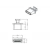 Buchsen-Schutzkappe DeLOCK 64013 USB Type-C Schwarz