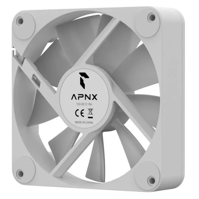 Lüfter APNX FP1-Q 120 PWM ARGB-WT 120 mm, PWM-Steuerung, ARGB-Beleuchtung, weißer Rahmen
