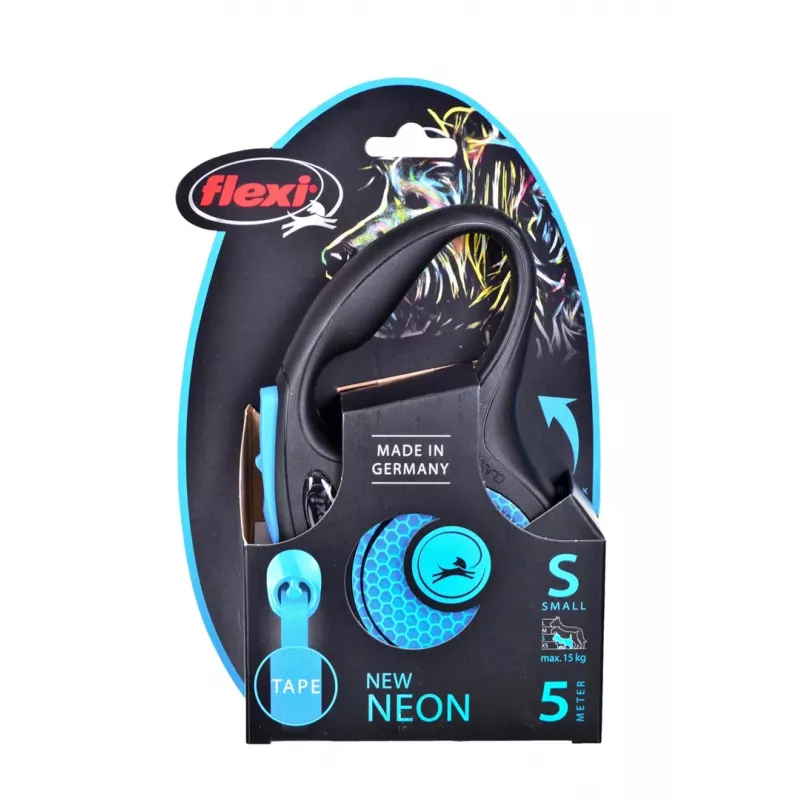 Flexi neu Neon S 5 m Hundeleine mit Rollautomatik