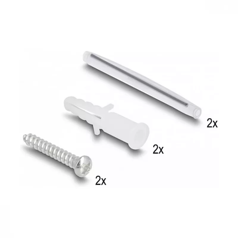 DeLOCK Glasfaser-Anschlussdose 2 x SC Simplex LC Duplex Weiß