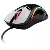 Glorious Model D Gaming-Maus - Schwarz, glänzend + Mauspad - XL