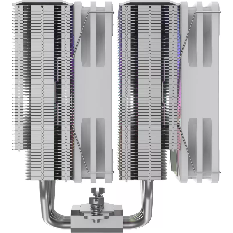 CPU-Kühler Silentware Titan RGB White, Dual-Tower-Luftkühler, 265 W TDP, 2× 120 mm PWM ARGB-Lüfter