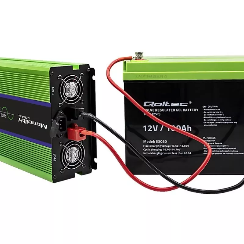 Auto-Wechselrichter Qoltec Monolith 6000 W Grün 12 V