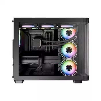 Computergehäuse LC-Power LC-8001B-ON Midi Tower Schwarz