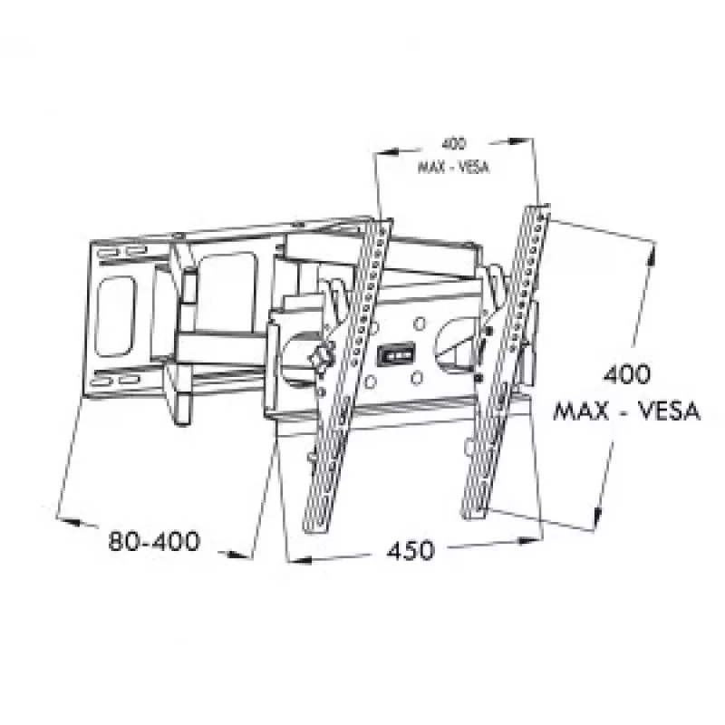 ART RAMT AR-51 TV-Wandhalterung