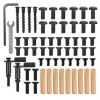 Ergo Office Schreibtisch-Trennwand / Organizer, max. Belastung 10 kg, Whiteboard, Breite 1116 mm, schwarz, ER-301 B