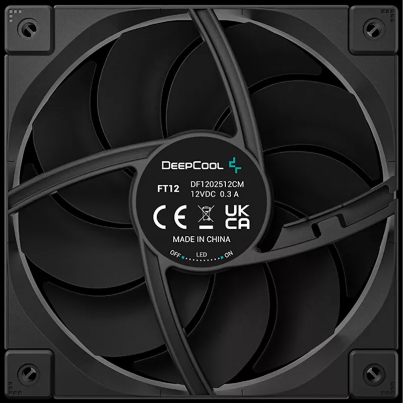 Deepcool FT12 120mm Gehäuselüfter - Schwarz