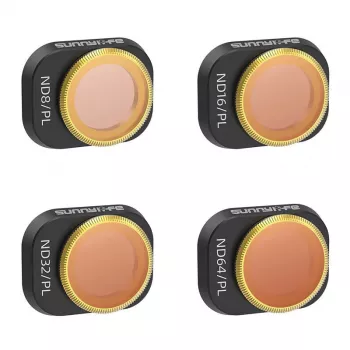 Filter-Set Sunnylife für DJI Mini 4 Pro – Neutraldichte- und Polarisationsfilter 4 Linsen (ND8, ND16, ND32, ND64)