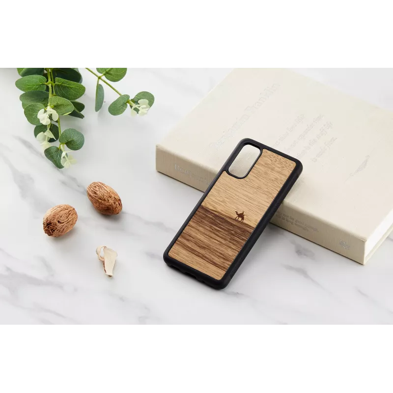 Smartphone-Hülle Man and Wood Galaxy S20 Terra Schwarz – Schutzcover für Samsung Galaxy S20