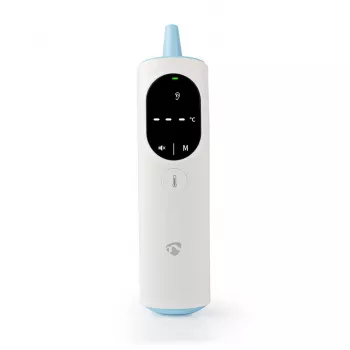 Nedis BTHTIR10WT digitales Körperthermometer Fernfühler-Thermometer Weiß Ohr, Stirn Sensor
