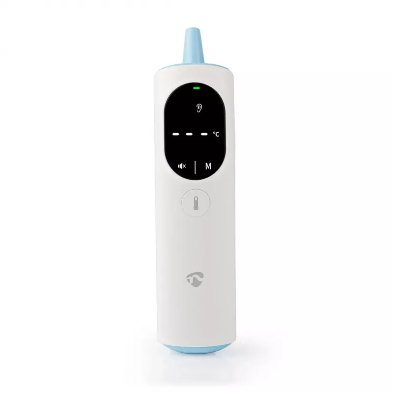 Nedis BTHTIR10WT digitales Körperthermometer Fernfühler-Thermometer Weiß Ohr, Stirn Sensor