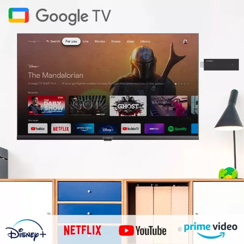 Strong SRT 41 Smart TV Dongle HDMI 4K Ultra HD Android Schwarz