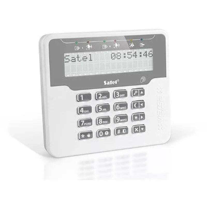SATEL VERSA-LCDR-WH RFID-Lesegerät – wandmontiertes Zutrittslesegerät mit Tastatur und Anzeige