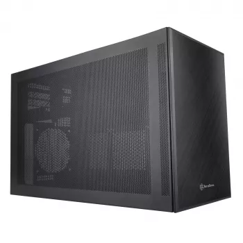 SilverStone SST-SG17B Micro-ATX / Mini-ITX-Gehäuse - schwarz