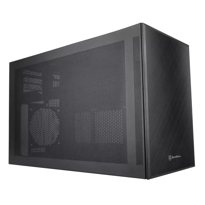 SilverStone SST-SG17B Micro-ATX / Mini-ITX-Gehäuse - schwarz