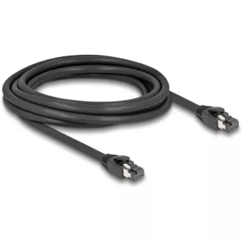 DeLOCK RJ45-Netzwerkkabel Cat.8.1 S/FTP 3 m 40 Gbit/s Schwarz