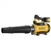 Hand-Laubbläser DeWalt DCMBL777X1-QW — bürstenloser Motor, 21,5 m³/min, 258 km/h, 9 Ah Akku, 3 Geschwindigkeitsstufen, 3,2 kg
