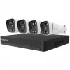 Foscam FNA108E-B4-2T Videoüberwachungssystem Weiß 4x 4K PoE Bullet-Kamera, 1x 8-Kanal NVR