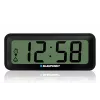 BLAUPUNKT elektronisches Zubehör CL04BK — schwarze kompakte Uhr mit Thermometer, Feuchtigkeitsanzeige, Kalender, Alarm, Schlummerfunktion, AAA-Batterie
