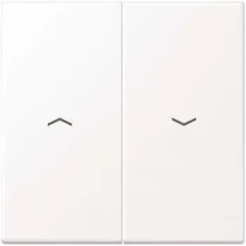 Jung LS995PWWM Abdeckrahmen, schraubenlos, Kunststoff, einfacher Rahmen, weiß