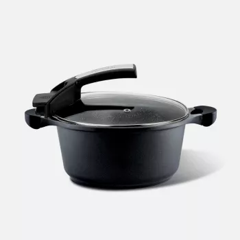 Topf Pensofal Saxum 24 cm mit Glasdeckel — Pensofal Saxum 24cm Topf